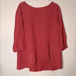 Soft Surroundings Oceo Gauze Tunic Blouse size 3x
